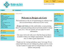 Tablet Screenshot of designsalacarte.com